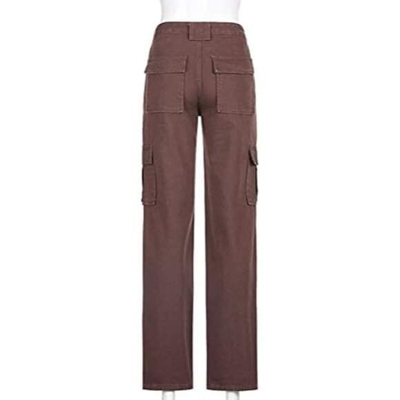 Soft & Stylish Y2K Cargo Jeans with High Waist & Pockets – Perfect Gift | XS-L - Picture 5 of 6